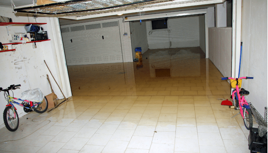 clogged gutters flooded basement