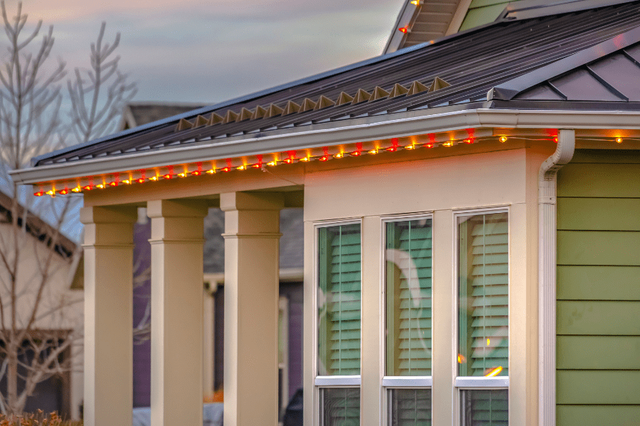 Hang Christmas Lights on a Metal Roof