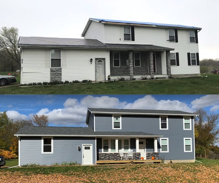Siding Before and after Mays (1)